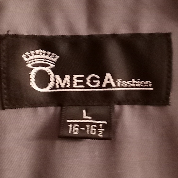 OMEGA Fashion Embroidery Cigar Size L 16-16 1/2 Gray Color HCS - Picture 11 of 11